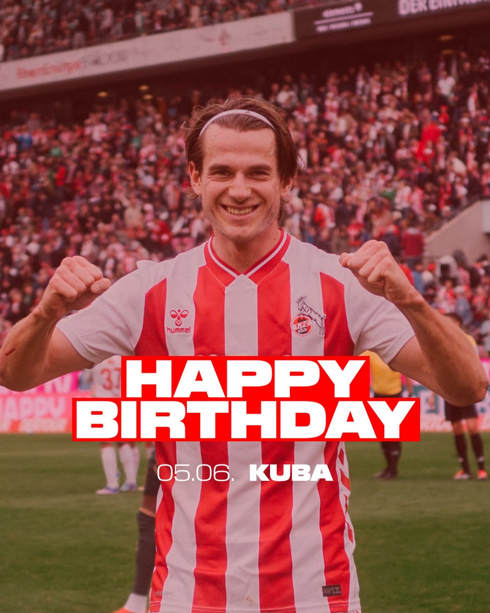 fckoeln's tweet photo. Jakub Kaminski hat heute Geburtstag und wird 24! 🎈  Lass dich feiern, Kuba!🫶 _ #effzeh https://t.co/ZHcbYahrTn