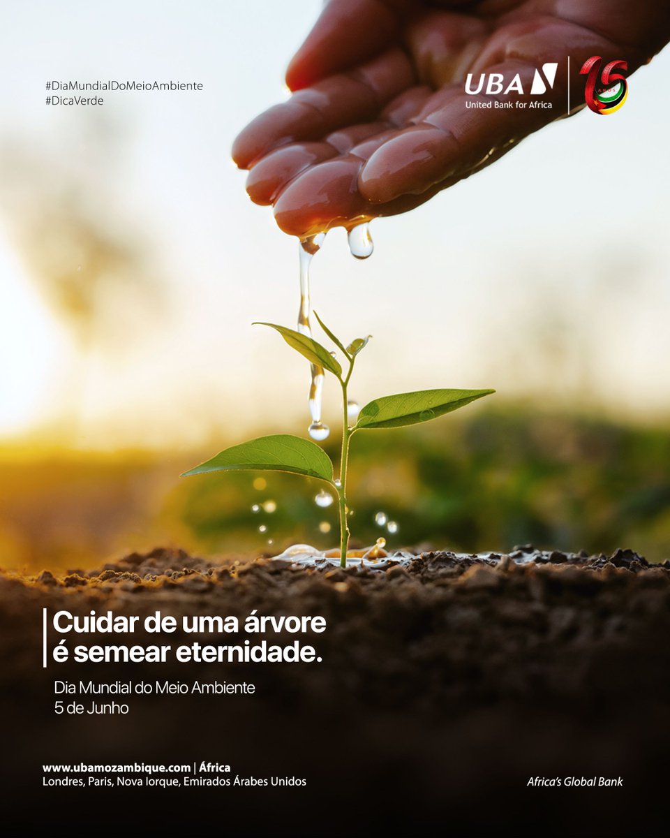 ubamoz's tweet photo. Cuidar do ambiente não é apenas proteger a natureza. 🌍💚

É preservar a vida 🌱, garantir o futuro e honrar a responsabilidade que temos com as próximas gerações. 

Cada pequena acção de hoje transforma o mundo de amanhã. ✨

#DiaMundialDoAmbiente #BancoGlobalAfricano #ubamz https://t.co/YDhv5wNYVA