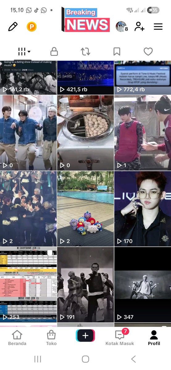 chilli_ai's tweet photo. Pokoknya semua video random di galeri langsung di upload di tiktok dengan sound if i itu😼 udah 102k, bisalah hari ini smpe 150k https://t.co/20diZqXZmh