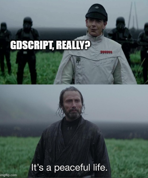 DJ_Link's tweet photo. When someone asks me why I went with GDScript instead of C++ or C# in Godot (which I'm far more used to). https://t.co/3WNOGHvD4A