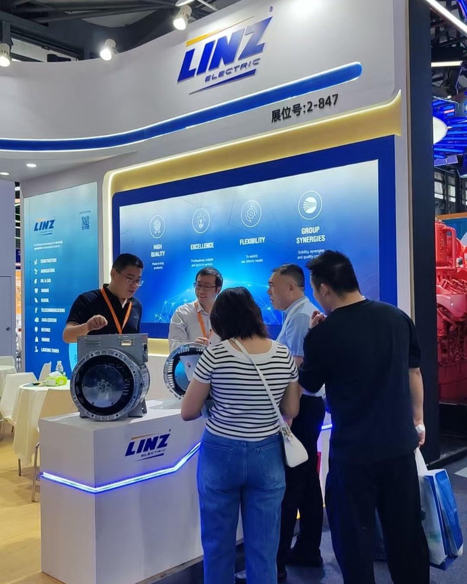 LinzElectric's tweet photo. Thank you to all customers, partners, and visitors who met the Linz Electric team at GPOWER Shanghai 2026. It was a pleasure to share ideas, projects, and future opportunities with you. Your trust inspires us to keep innovating every day #LinzElectric #GPOWER2026 #PowerGeneration https://t.co/GCZdsUaD6i
