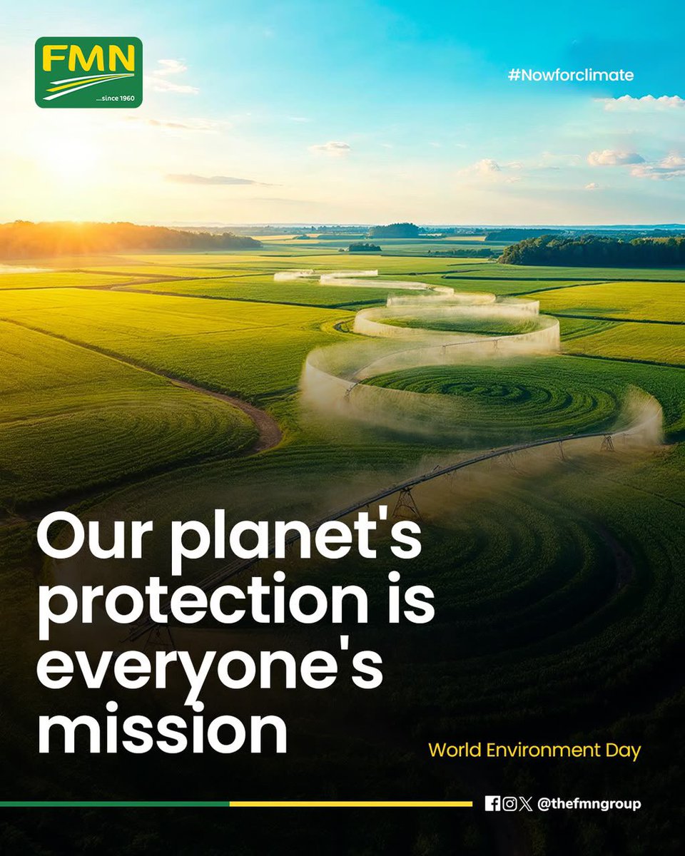theFMNGroup's tweet photo. On this World Environment Day, we reaffirm our commitment to protect and preserve our environment. At FMN, we understand that environmental responsibility goes beyond a single day, it is a continuous commitment to embracing sustainable practices and contributing to a planet. https://t.co/qo91jqVfYF