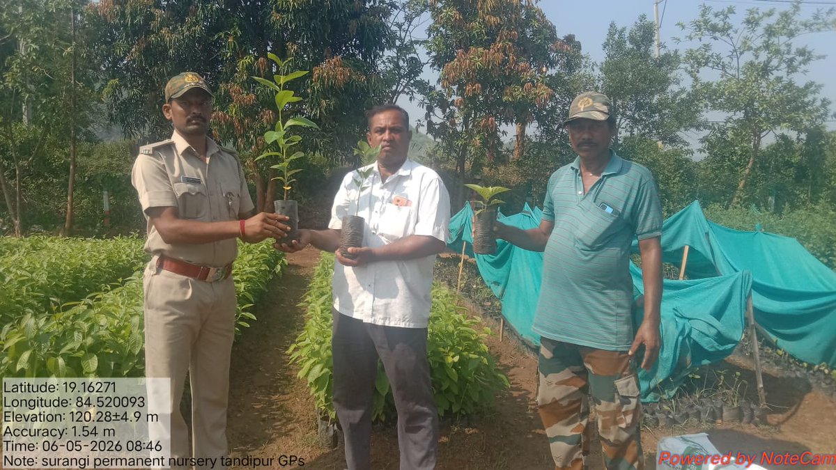 frospalli's tweet photo. Distribution of seedlings to Sarpanch of Tandipur Gram Panchayat on the occasion of World Environment Day 2026 under #ekpedmaakenaam 3.0 https://t.co/sSXiRAFrRT