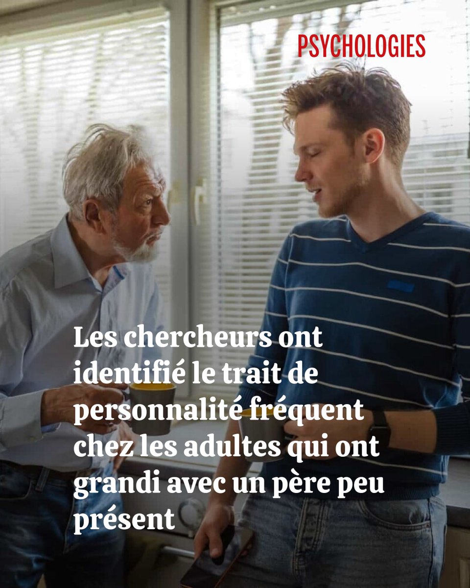 Psychologies_'s tweet photo. Les chercheurs ont identifié le trait de personnalité fréquent chez les adultes qui ont grandi avec un père peu présent - https://t.co/ZiC6RCu813 👉https://t.co/ONrYpKSwia https://t.co/Q4JumAkdhJ