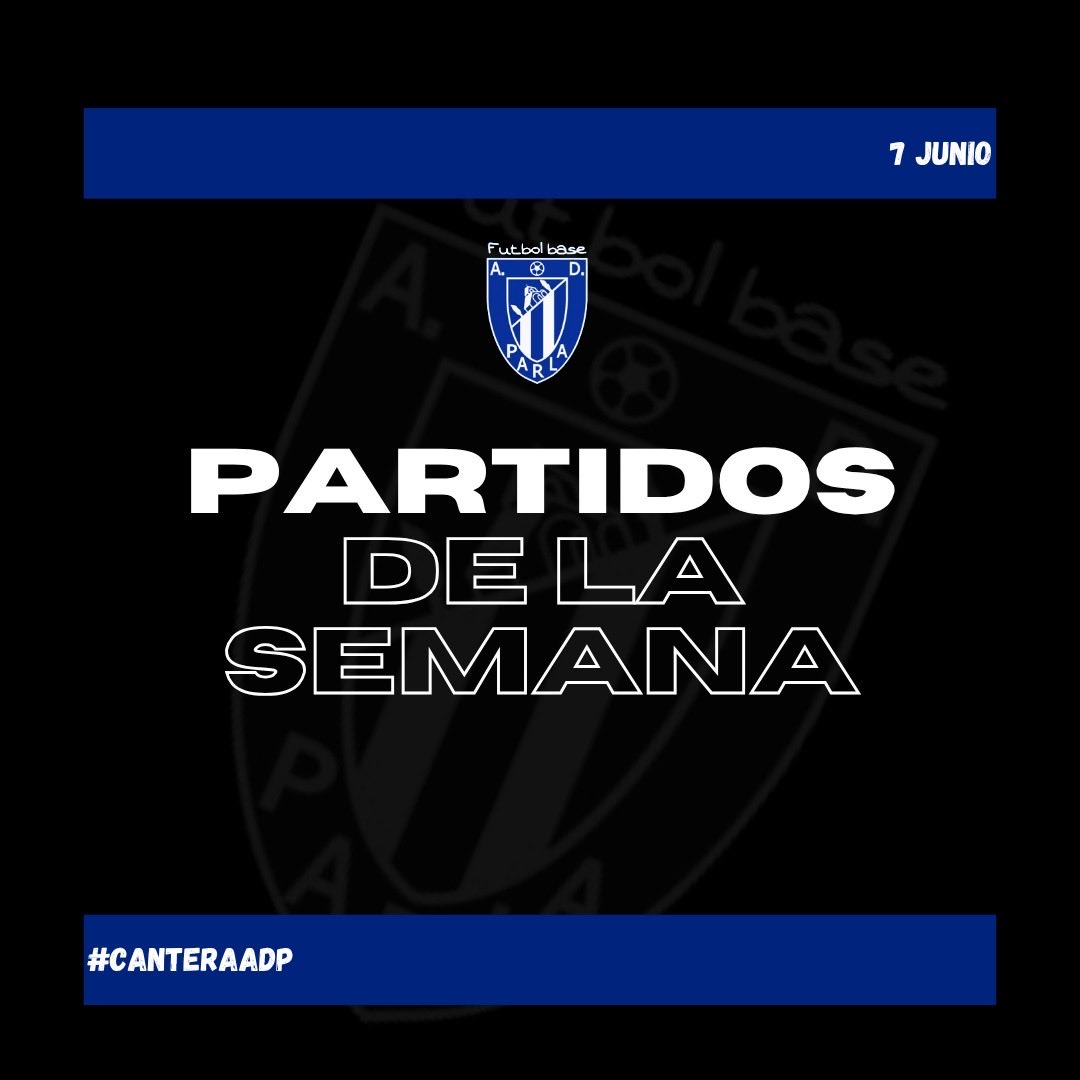 ADParlaCantera's tweet photo. 📅⚽️ Últimos partidos de competición de nuestra cantera!

¡A por todas! 💪
💙🖤

#CanteraADP https://t.co/CBIGJlxuLh