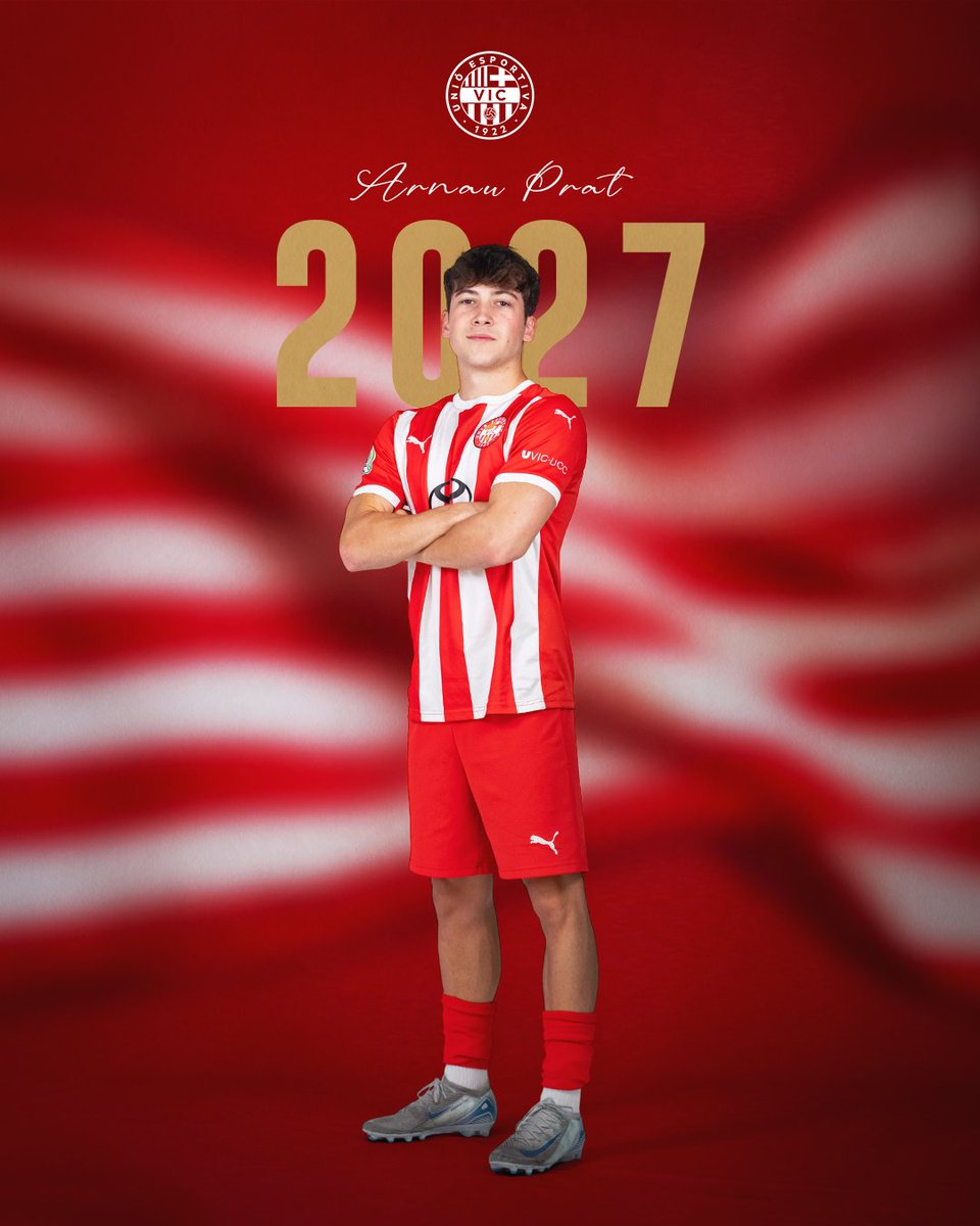 UEVic_'s tweet photo. ✅ Arnau. 𝟐𝟎𝟐𝟕.

#SomUEVic 🔴⚪️ https://t.co/0Al463YP1c