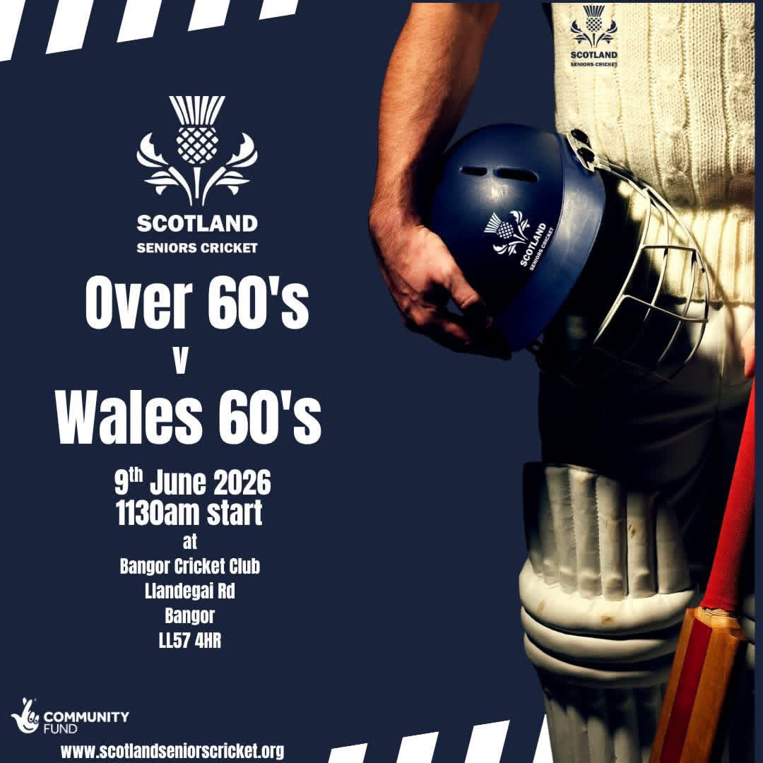 scotsencricket's tweet photo. The  Scotland Seniors Cricket Over 60's are back on the road again next week continuing the build up to the International Masters Cricket Over 60's World Cup in Canada in August, with two games in North Wales against Wales Over 60s https://t.co/mJSjMVQGhw