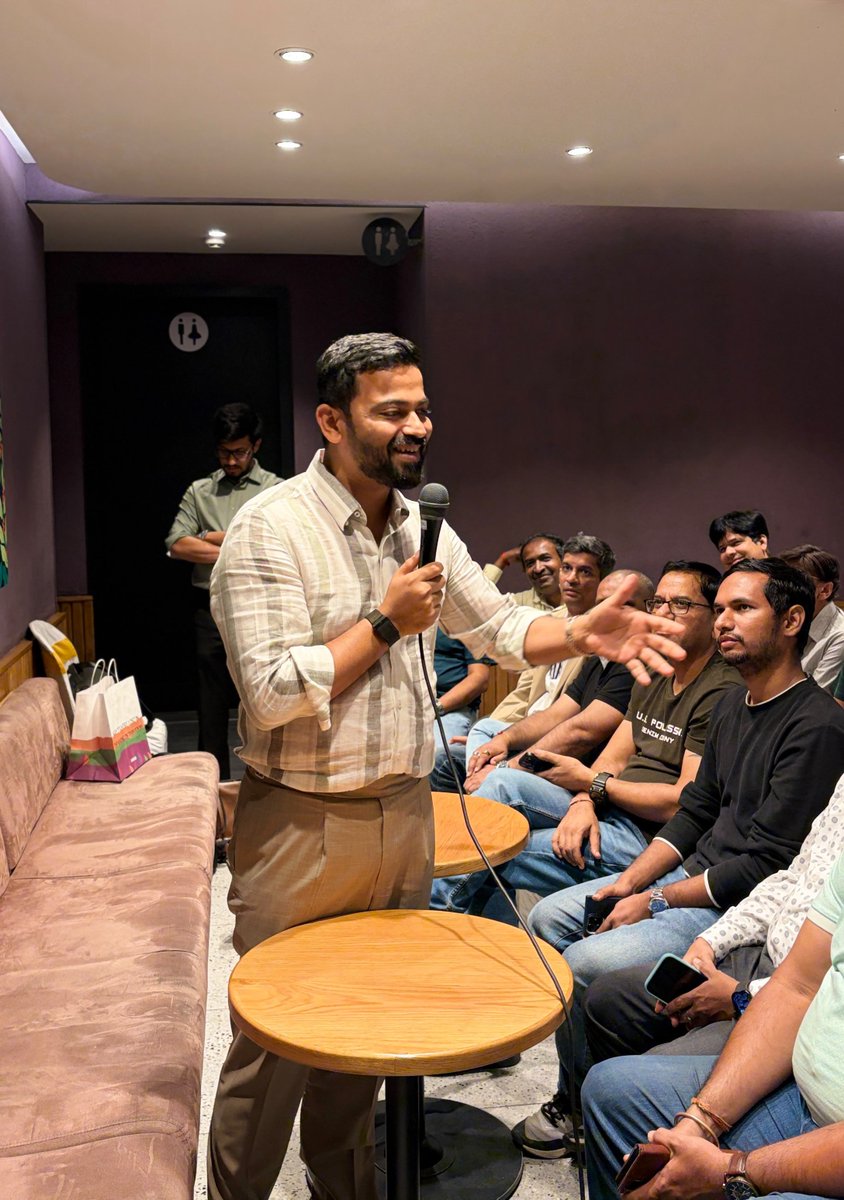niveshaay's tweet photo. Beyond the traffic, Bengaluru showed up.✨

For a city where distances are measured in minutes, seeing 85+ people come together for a Meet & Greet in such a short span was truly special.

The turnout was heartening, but what stood out even more was the energy in the room.

Thank you to everyone who took the time to join us, spent their evening with us, and made the gathering so memorable.

Until next time, Bengaluru.🤝

@arvind_kothari @KabraGunjan @csvikramsharma @keshavsureka 
#Niveshaay #Investorsmeeting #Bangalore #NiveshaayMeetandGreet #CapitalAndConviction #LongTermInvestment