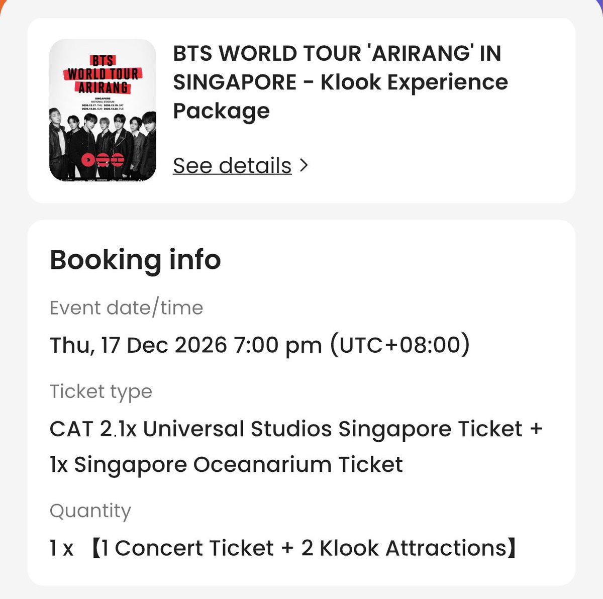 Nichkook2's tweet photo. @btschartmaster Hey army who buy from klook on date 17? https://t.co/g2QIg9ofoR