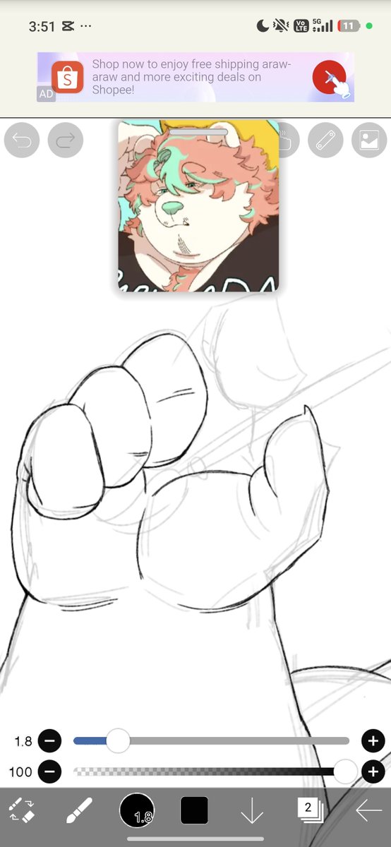 Shin0bear130's tweet photo. Chat i can draw hands.. https://t.co/am826hosve