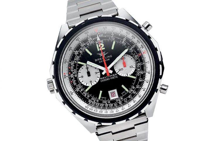 Lock_iida's tweet photo. #復刻して欲しい腕時計
#復刻してほしい腕時計
BREITLING ナビタイマークロノマチック

過去にも復刻は出ていますが、ロゴはツインジェットでオリジナルに近い感じで出して欲しいです。
そしてこれとオータヴィアを並べてお酒を飲みたいです🍷 https://t.co/KN6VgCQHa7