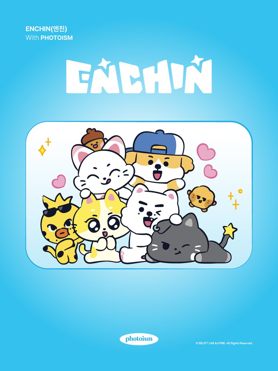 PhotoismJP's tweet photo. PHOTOISM with ENCHIN
ARTIST FRAME OPEN !

PhotoismでENHYPENの初の公式キャラクター 「ENCHIN」コラボフレームがオープンいたします。

📅  26.06.08～
*終了のご案内があるまで、フレーム撮影をお楽しみいただけます📸✨

* 「Gap Factory Store ユニバーサル・シティウォーク大阪店」ではアーティストフレームの撮影は行えません。

ONLY IN PHOTOISM