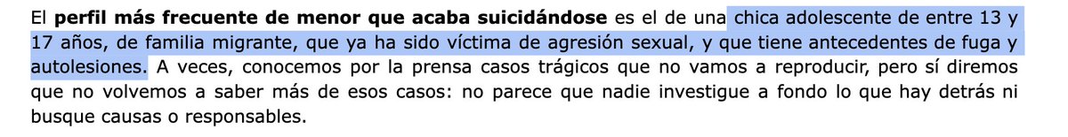 Barbijaputa's tweet photo. Ideaciones suicidas y suicidios en menores tuteladas: Un estudio en Navarra y País Vasco halló que 1/4 de las y los menores en centros de acogida habían intentado suicidarse. El 18% de los chicos y el 54% de las chicas manifestaban ideas suicidas. El perfil: https://t.co/15v5yPN25Z
