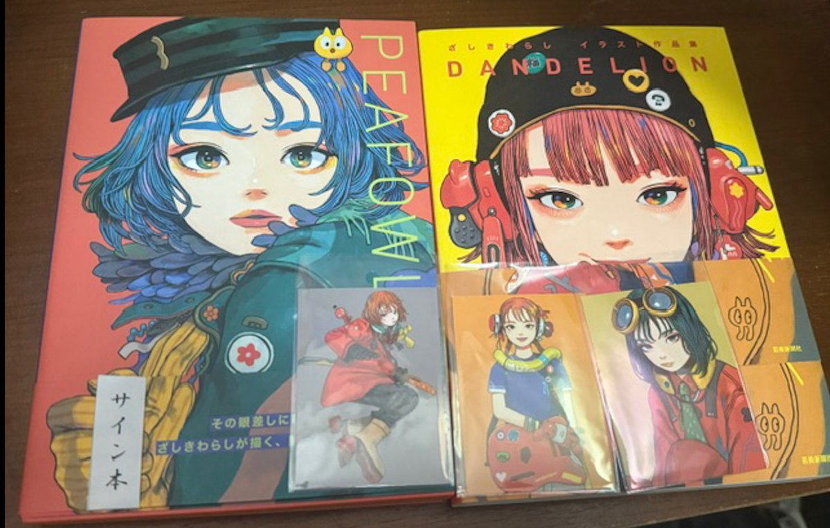 sanfpan's tweet photo. 昨日はざしきわらしさん（@WarashiZ）在廊とのことで急遽2日連続の個展へ🎨 
サインとお話まで伺えて本当に幸せでした。 
特に大きい原画の迫力に圧倒…！欲しいけど飾るスペースが…涙 
悩みに悩んだ抽選原画も1時間かけて応募完了！
当たりますように🎯 https://t.co/Yd6hdMvWJv