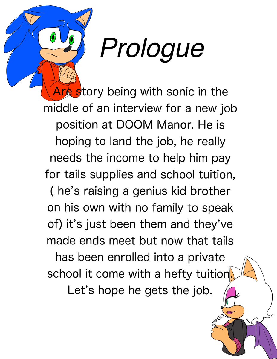 SSSolicit0r's tweet photo. Oh my maid! Comic I made. I will be posting weekly here on either Thursday or Friday, and early page releases on patreon if anyone is interested in following. We start are story with Sonic during his interview for a new job, let’s see where this goes. #sonadow https://t.co/MlZ8wlz1QM