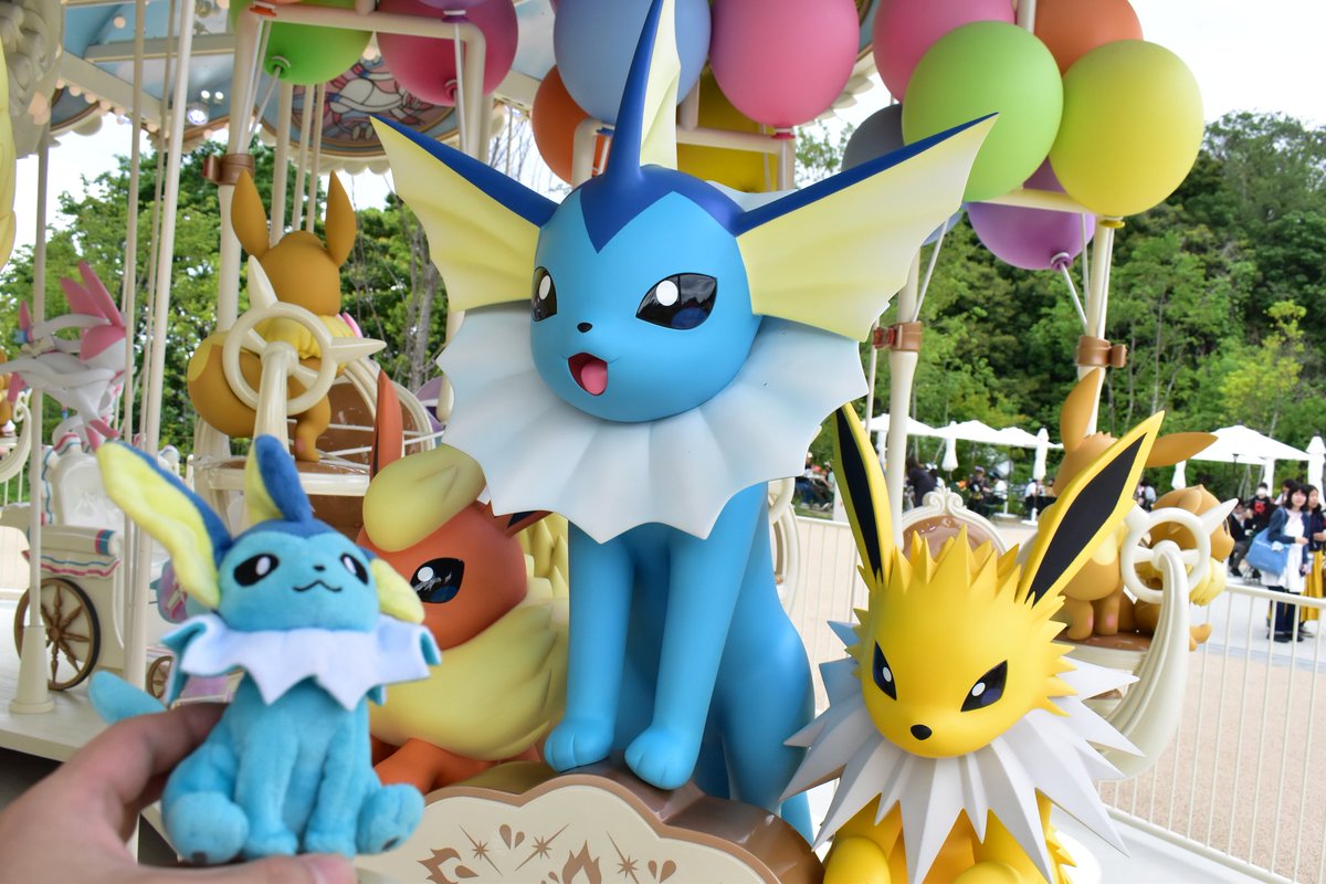 ポケパークカントーを満喫するシャワーズ君!!(カヤツリタウン編)1/4