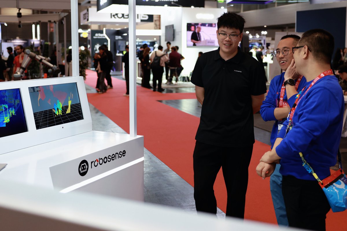 RoboSenseLiDAR's tweet photo. That's a wrap on ICRA 2026! 🎉

As a Gold Sponsor of this year's conference @ieee_ras_icra , RoboSense was proud to connect with researchers, developers, and industry leaders from around the world, exchanging insights on robot perception, spatial intelligence, and the evolving robotics landscape.🤖

Thank you to everyone who visited Booth 061 and joined the conversation.

See you next time. 👋

#RoboSense #ICRA2026 #Robotics #RobotPerception #SpatialIntelligence #LiDAR
