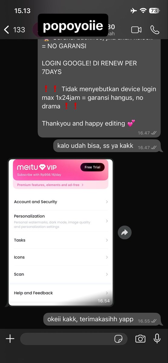 popoyoiiie's tweet photo. sebagian testi order app prem popoyoiiestore😍💗

YG MAU ORDER, SUNG WA AJA YAH BY😍💗 https://t.co/N4RGcbAs1k