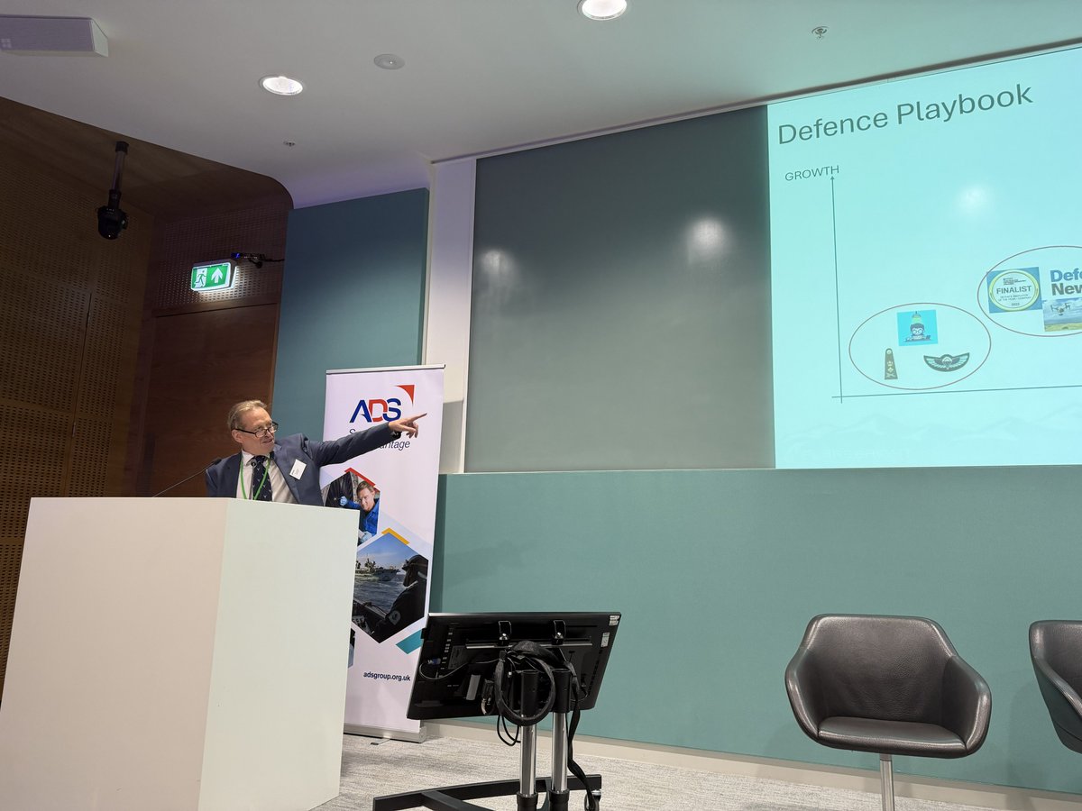 ADSgroupUK's tweet photo. 💼Roland Sonnenberg, Deloitte Partner
🗣️'Investment Landscape for Aerospace &amp; Defence'
🪴'SME Growth Journeys: Turning Early Support into Investment Opportunity'
⚙️'Backing Britain's Defence Innovators'
🚀Lewis Feilder, Deloitte Director for Defence, Air &amp; Space

(3/4) https://t.co/mn73KCxY6Q
