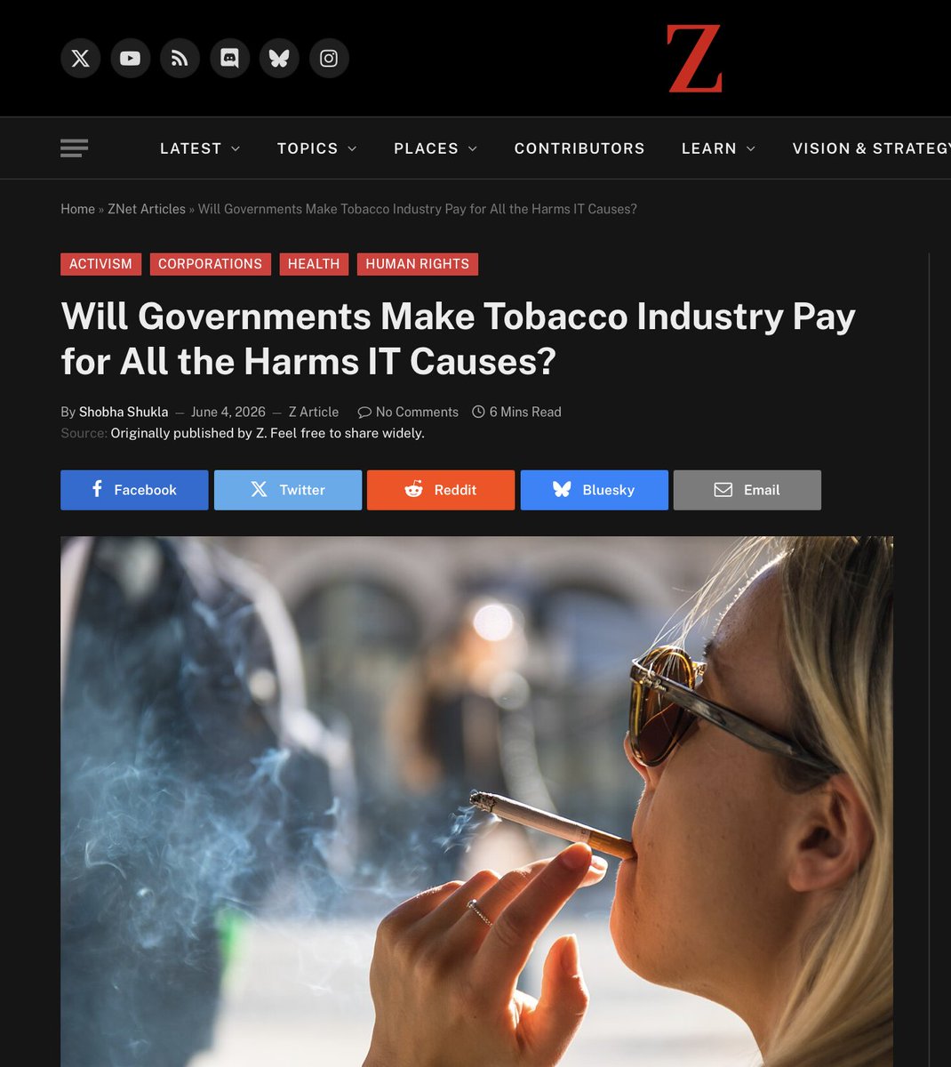 shobha1shukla's tweet photo. #PublishedToday 🟢 Read why historic mobilisation & organising of 👉Global Week of Action to #MakeBigTobaccoPay 👈 is so critically important
&
more about⭐️ Yul Dorado Make Big Tobacco Pay Award announced 🏆
✅CNS
https://t.co/63czbcG2BW
✅Z Network, USA
https://t.co/J3DXZUbmja https://t.co/PH0nRhqXPD
