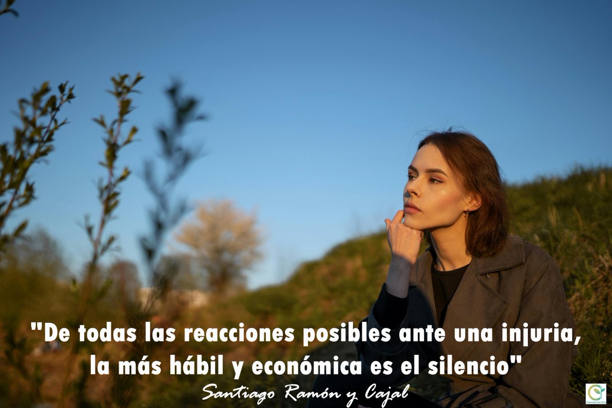 concienciaeco's tweet photo. Una #reflexión para cada día:
"De todas las reacciones posibles ante una injuria, la más hábil y económica es el silencio"
#SantiagoRamónyCajal
#medioambiente #reacción #silencio #injuria #actitud #pensamiento #mente #filosofía #psicología #respuesta #frasescélebres #sabiduría https://t.co/hhwFgQWsCL