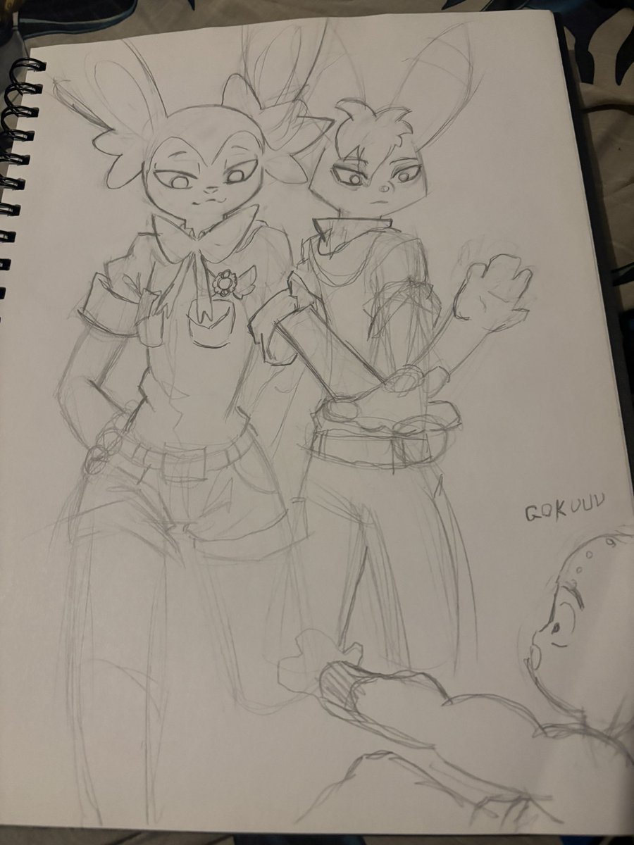Joeydrewson's tweet photo. A new piece drawn by my irl friend.

Pix and Lucky having a training session with krillin(who is suffering from ptsd as to what is about to happen to him) 

Pix and lucky belongs to @odeko_yma https://t.co/tovjgTwrAY