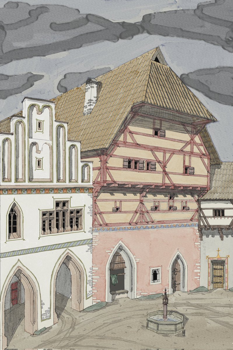 wojczym's tweet photo. A view of a wealthy 15th-century German city. 
It looks like it's going to rain🫣  #artㅤㅤㅤㅤ https://t.co/s4Il6K81be