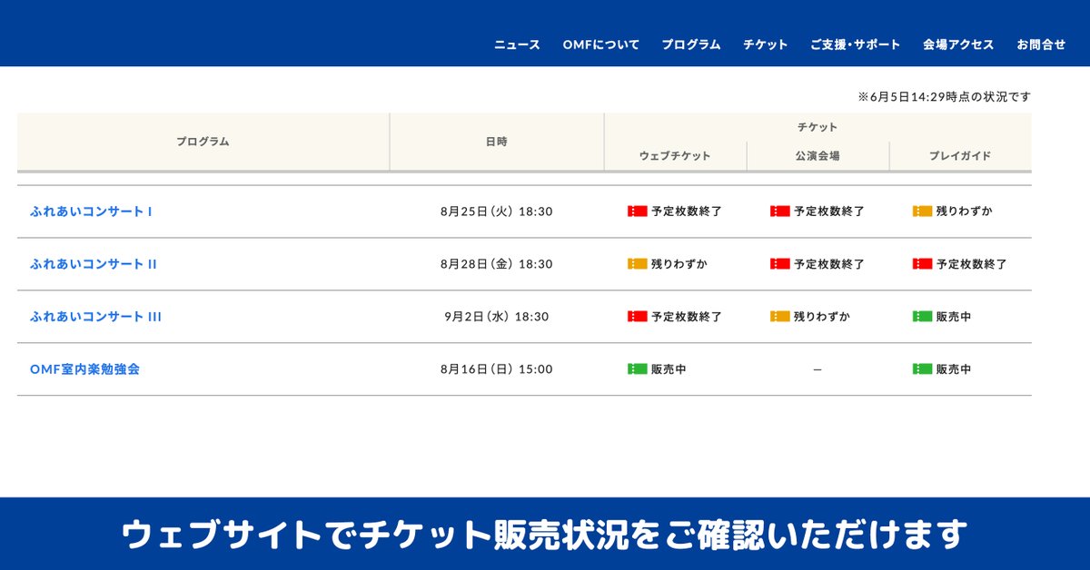チケット購入のご案内】Ticket Information🎫 セイジ・オザワ 松本