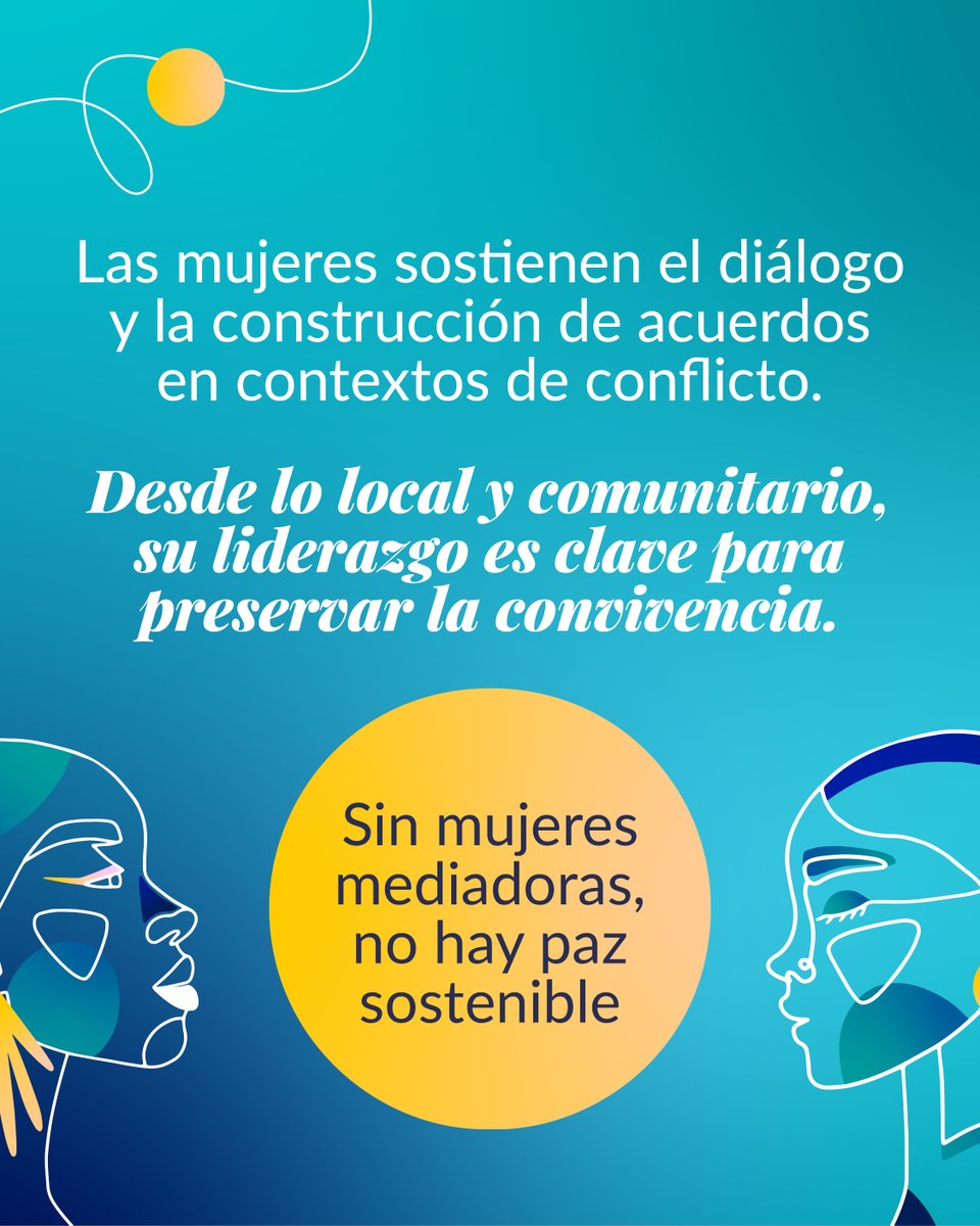 SEGIBdigital's tweet photo. 🧵 "Sin mujeres mediadoras, no hay paz sostenible."
La Red Iberoamericana de Mujeres Mediadoras (#RIMM) publica cuatro recomendaciones para transformar la participación de las mujeres en los procesos de paz en Iberoamérica. 👇 💜 https://t.co/oFF3QZwcDg