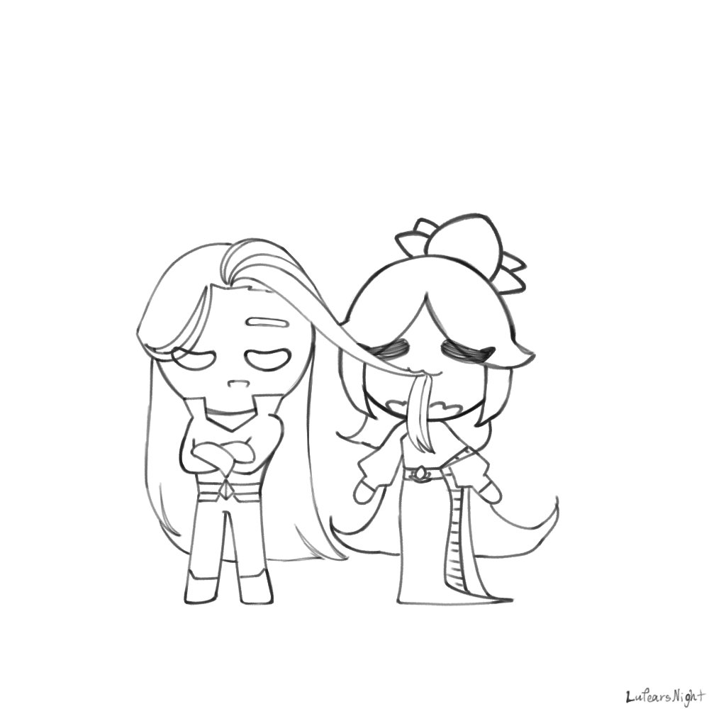 Lufears_Night's tweet photo. I haven't draw them that much. But I love them

#SacredLotusCookie 
#DarkChocoCookie
#Ocxcanon https://t.co/qqgrRc54oK