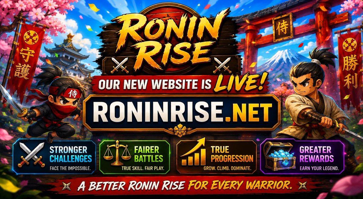 RoninRiseNET's tweet photo. ⚔️ A New Chapter Begins, Ronins. ⚔️

Today marks a major milestone on our journey.

After weeks of building, improving, and preparing for the future, we're proud to unveil our new homepage:

🌐 https://t.co/LxFuTQBQqy

#RoninRise #TON #GameFi #P2E #CryptoGaming #Web3Gaming https://t.co/UQujLoDF4q