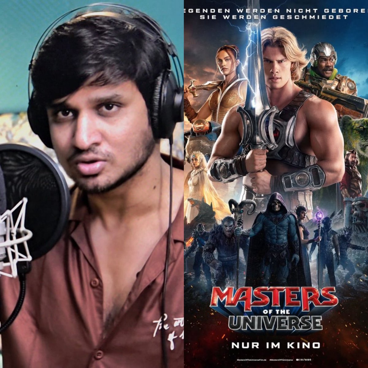 Single00777's tweet photo. .@actor_Nikhil , who lent his voice for the Telugu version of He-Man and the Masters of the Universe, is all set to watch the film today at AAA Cinemas. ⚔️

#HeManNikhil https://t.co/It8RzsTWY3