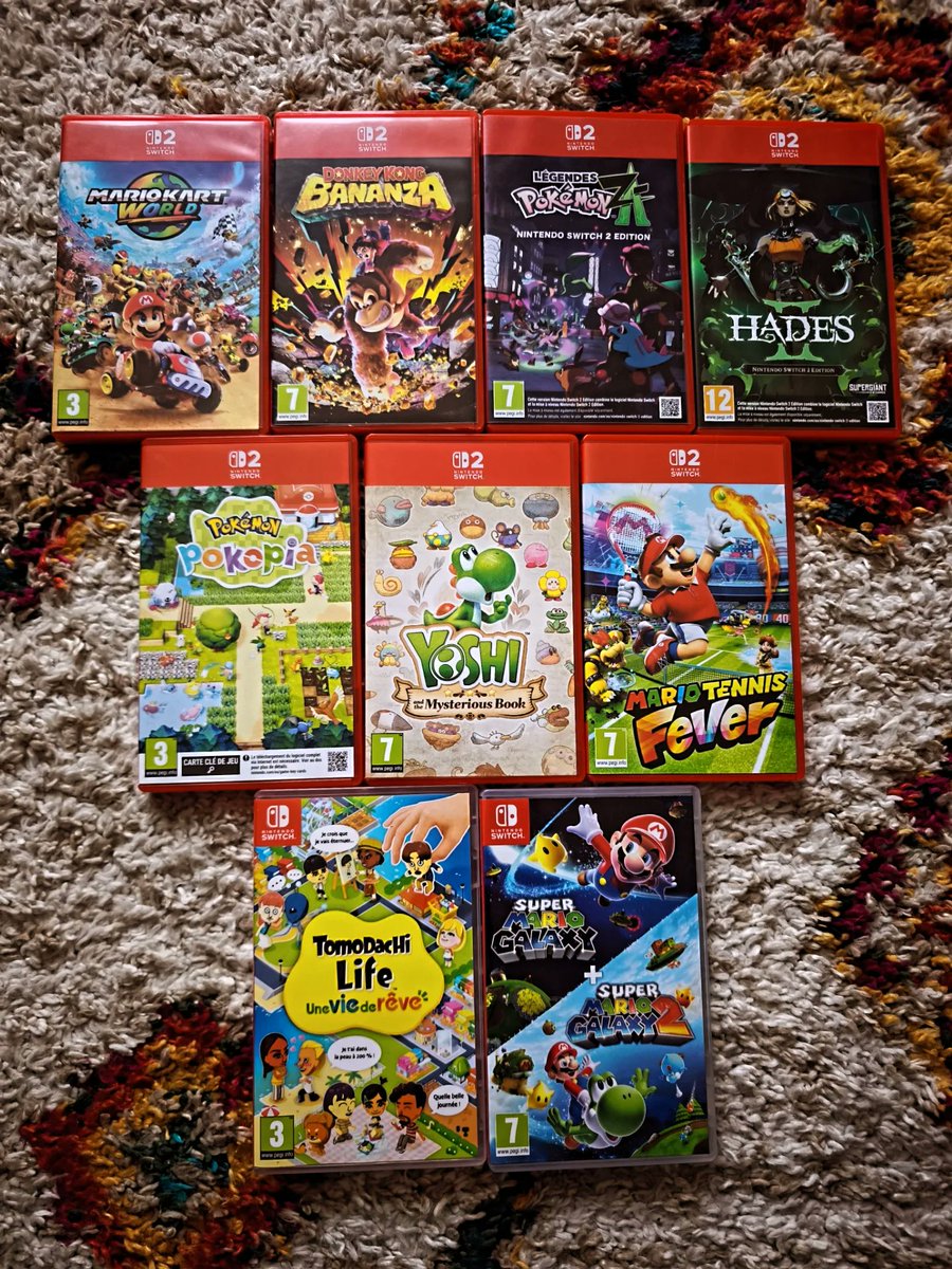 paulhapman's tweet photo. Bon anniversaire à la Switch 2 ! 🎂

Je me suis éclaté 

Voici ce que j'ai pu lancer dessus depuis 

Un peu hâte de voir si la deuxième année est celle des grosses licences Nintendo 🫣 https://t.co/Pwrvd0k2Vl