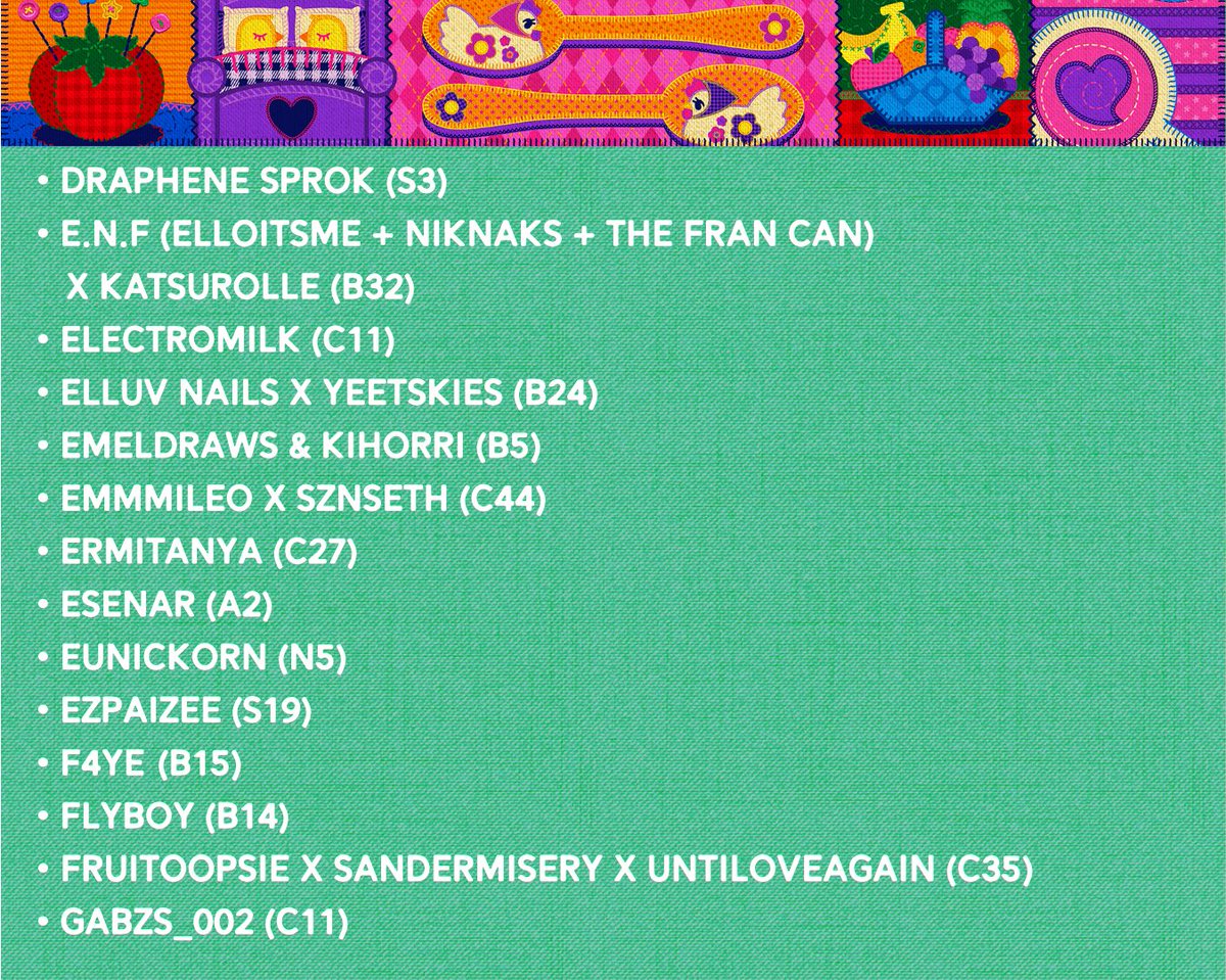 KomiketPH's tweet photo. Exhibitors List 1/🧶 https://t.co/GPokqcEl1X