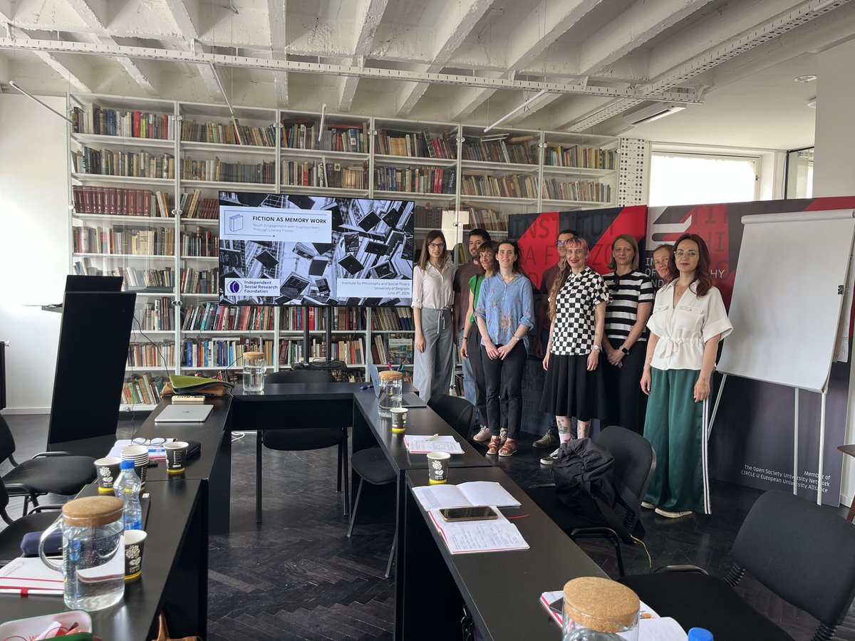 Rooodney's tweet photo. Fiction as Memory Work workshop @IFDT_Beograd supported by @_ISRF https://t.co/yGShJL5mJR