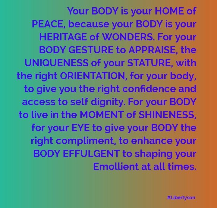 LIBERTYSON17's tweet photo. Your BODY movement work with the courage you build around it. https://t.co/NMYEedJChD