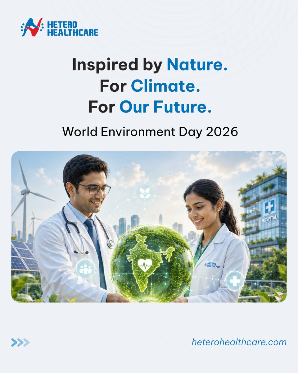 _HHCL_'s tweet photo. A healthier future starts with a healthier planet. 🌍

We reaffirm our commitment to sustainable healthcare through responsible manufacturing and mindful resource management.

#InspiredByNature #SustainableHealthcare  #HeteroHealthcare https://t.co/8ajCHd3VWt