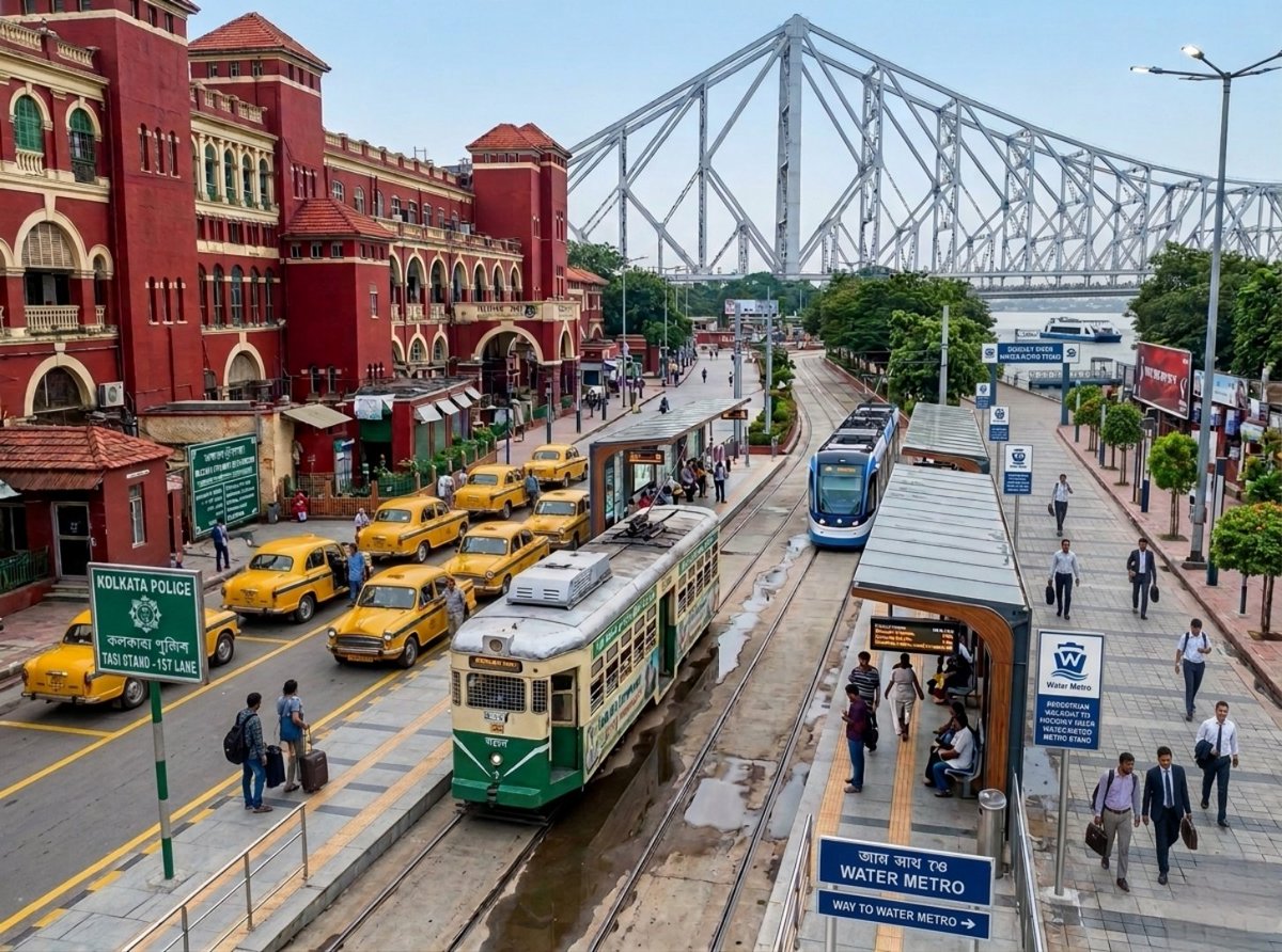VaibhavNam63318's tweet photo. 🚨 HOWRAH STATION MODEL 🚨
If we can imagine it, we can build it.
A proper Tram Stand, efficient Water Metro connectivity, organized taxi stands and people-first public spaces outside Howrah Station. Let's Bring back Trams once again to Howrah Station !! @BJPBengal https://t.co/BwHrbk15Ai