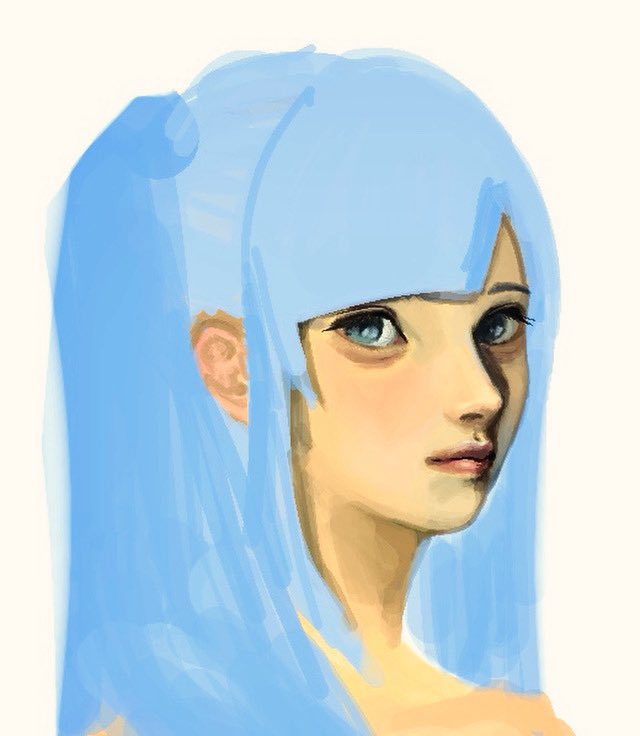 9rubush1's tweet photo. 途中まで描いて断念 https://t.co/XQ15rCD9Sb