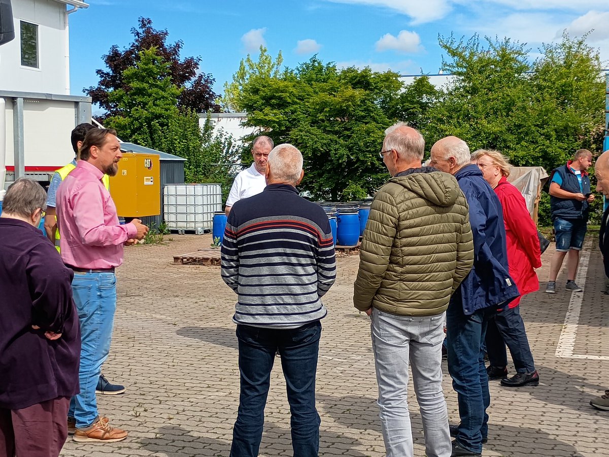 VDL_NDS's tweet photo. VDL Exkursion zum Thema Phosphatrückgewinnung aus Klärschlamm bei VEOLIA in Markranstädt bei Leipzig. https://t.co/r2SoasyO40
