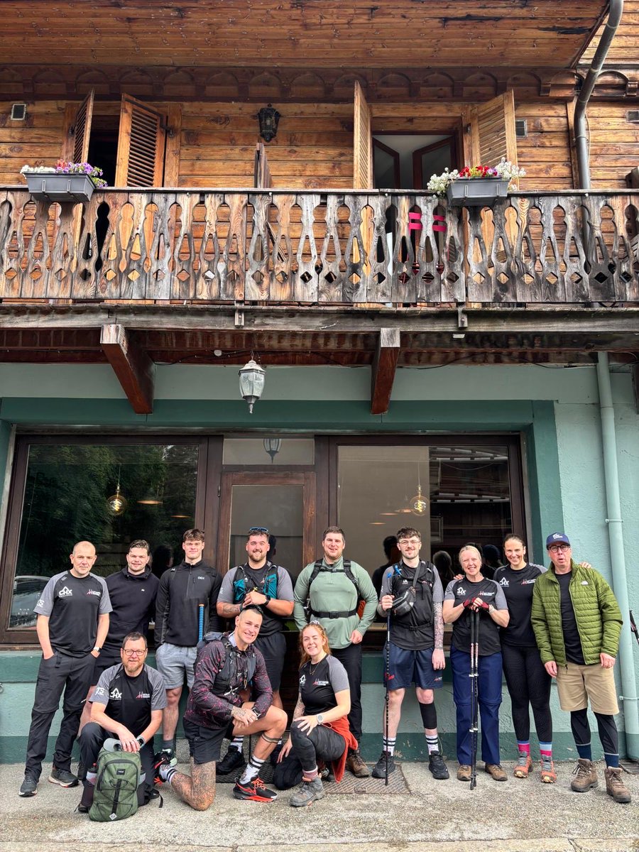Hambofoundation's tweet photo. 🏔️ Today’s the day.
Team Hambo is officially ready for the CHX challenge!
Thank you to everyone who has supported us so far, now it’s time to get started! 💪
🎟️ There’s still time to enter our raffle, with a top prize of a £250 Built For Athletes voucher: https://t.co/MYB5BsnCPi
#TeamHambo #ChamonixChallenge #MattHampsonFoundation #ChallengeAccepte