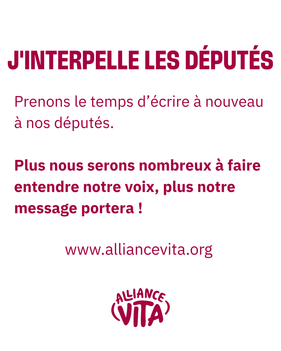 allianceVITA's tweet photo. EUTHANASIE / SUICIDE ASSISTE : Une 3e lecture est annoncée à l’Assemblée nationale le 22 juin avec un objectif clair : clore les débats avant l’été et parvenir à un vote final le 15 juillet.

📣 Face à ce passage en force, nous avons lancé une mobilisation nationale autour d’un slogan choc : « Nos mourants ne sont pas des encombrants ».

👉 Ce cri d’alerte s’affiche déjà dans l’espace public : des banderoles sont déployées partout en France. La mobilisation s’organise pour faire entendre une autre voix : rappeler que les personnes frappées par la maladie gardent toute leur place dans la société.

🚨 Si nous tirons la sonnette d’alarme aujourd’hui, c’est parce que cette loi bouleverse en profondeur notre pacte social. En affirmant que, pour certains, la mort peut devenir une option, cette loi envoie un message redoutable :

- Elle fragilise les plus vulnérables.
- Elle brouille le sens du soin.
- Elle laisse entendre que certaines vies pourraient être « de trop ».

📣 C’est maintenant que tout se joue. Vous pouvez agir concrètement en :
-  Écrivant à votre député. Le texte revient à l’Assemblée dans quelques jours : chaque message compte, même si vous lui avez déjà écrit.
🔗https://t.co/xKjUQTLdH6

#findevie #euthanasie #encombrants