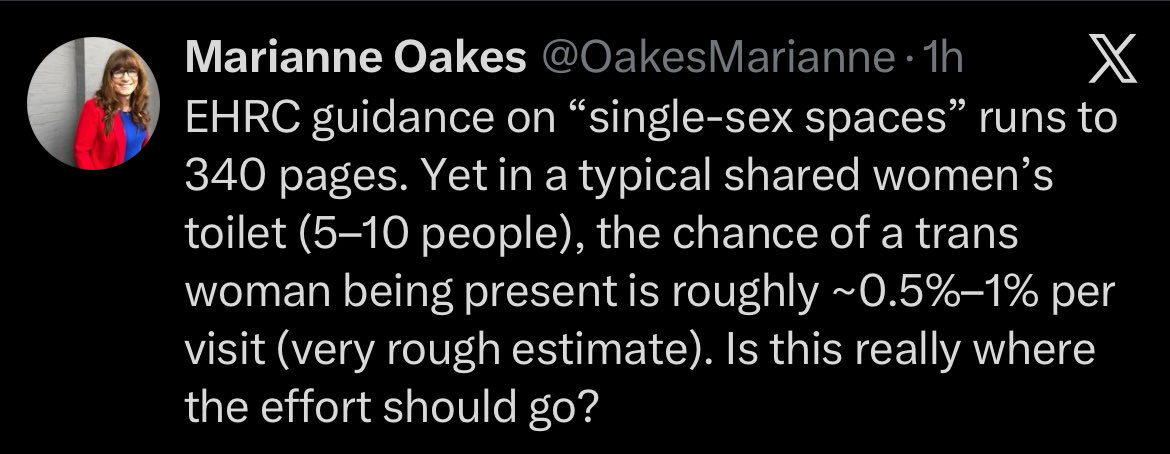 leng_cath's tweet photo. This kind of comment is so sad.  It’s about the 51% not the .5% - and it’s only a small part of the guidance that covers all the protected characteristics. Yes of course we’re worth the effort

Stop telling women, girls, mothers, they aren’t even worth a few pages @OakesMarianne https://t.co/DGTaiturnP