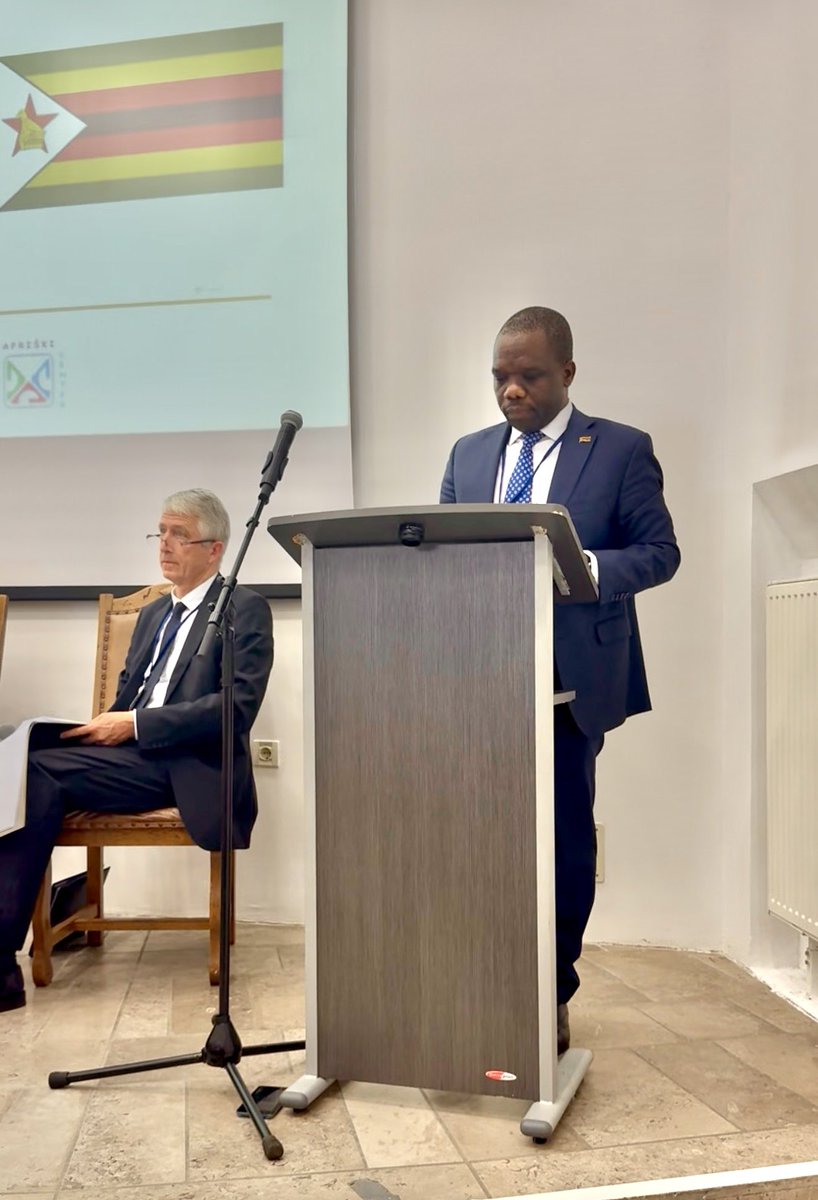ZimEmbasyBerlin's tweet photo. Zim-Berlin joined other African  Embassies at the 15th Africa Day Conference in Slovenia, themed Water Management and African Economies - highlighting its water management systems, key projects and governance, as key drivers of economic growth and enhanced climate resilience https://t.co/Pz3uvKkjXj