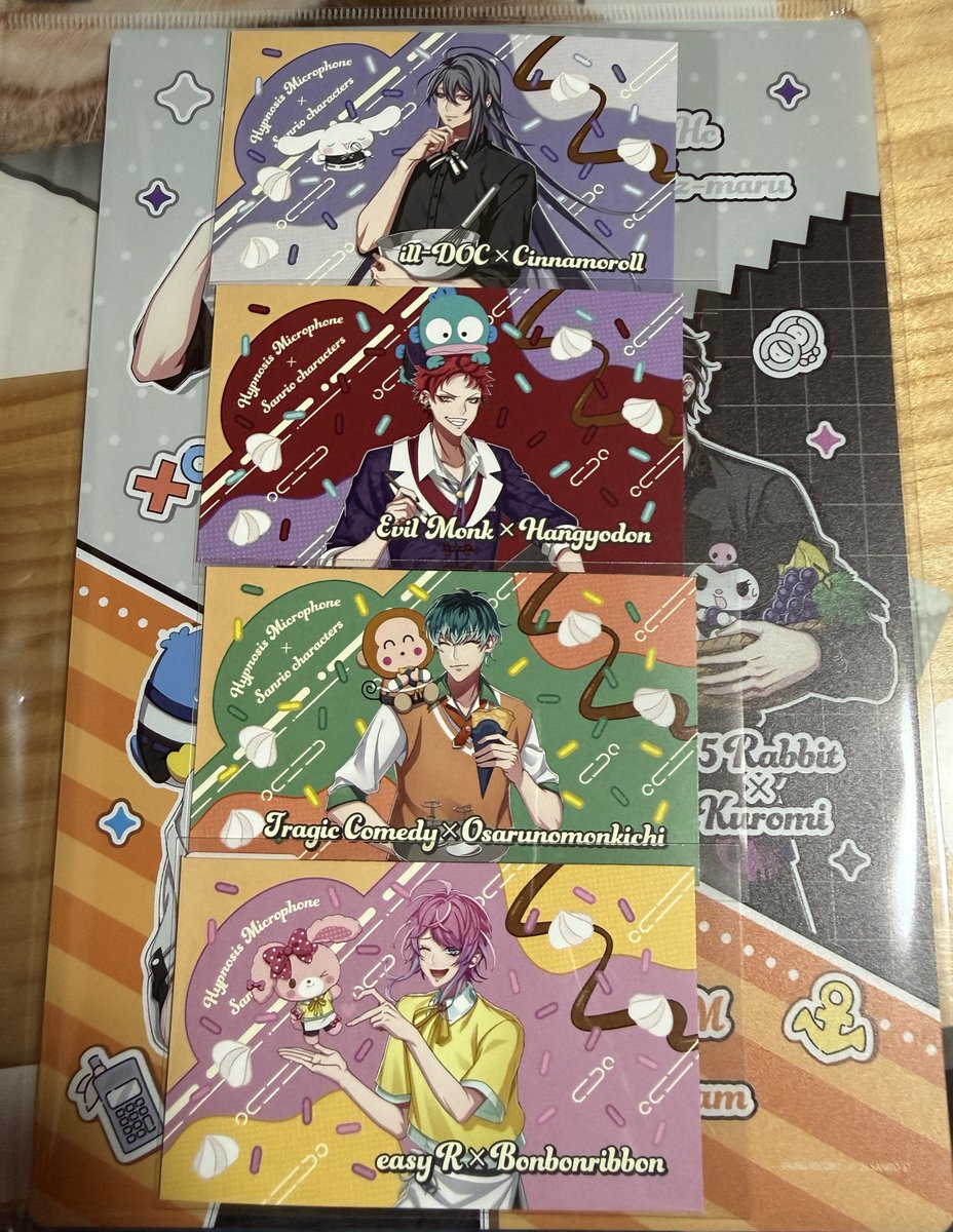 yuyaya1008's tweet photo. 【交換】ヒプマイ ヒプノシスマイク　サンリオ イラストカード 特典

譲：乱数、寂雷、簓、空却

求：左馬刻、銃兎、理鶯

左馬刻優先

郵送交換(送料相互負担)

よろしくお願いします🙇‍♀️ https://t.co/vRw46rhfoC