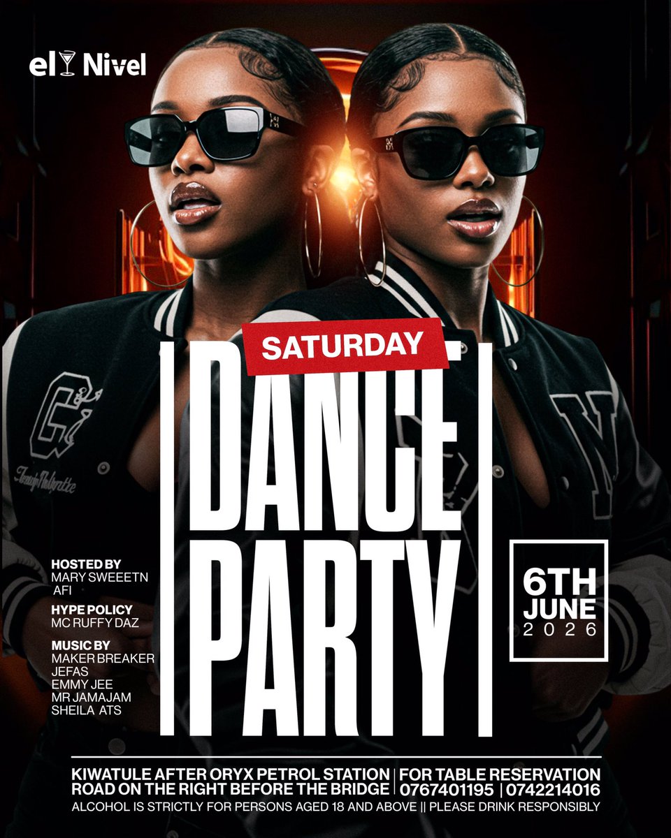 djmakerbreaker2's tweet photo. Looking for a Saturday party, look for El Nivel Kiwatule this weekend we got you sorted 👌 https://t.co/ZSJQa5aQdH