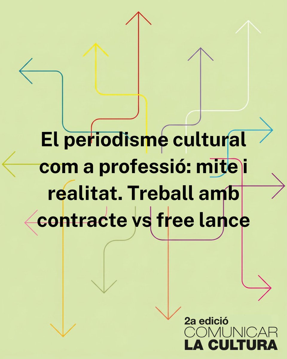 LaNauuv's tweet photo. ➡️De la mà del periodista especialitzat Eduardo Guillot, aprofundeix en alguns dels temes i reptes que afecten el periodisme cultural al curs 𝐂𝐨𝐦𝐮𝐧𝐢𝐜𝐚𝐫 𝐥𝐚 𝐂𝐮𝐥𝐭𝐮𝐫𝐚.

🗓️08, 09 i 10/06, de 17 a 20:30h
📍 #CCLaNau
💶 Preu: 30 €
📝Inscripció: https://t.co/8k1AbaEfrI https://t.co/JviKKJqKDp