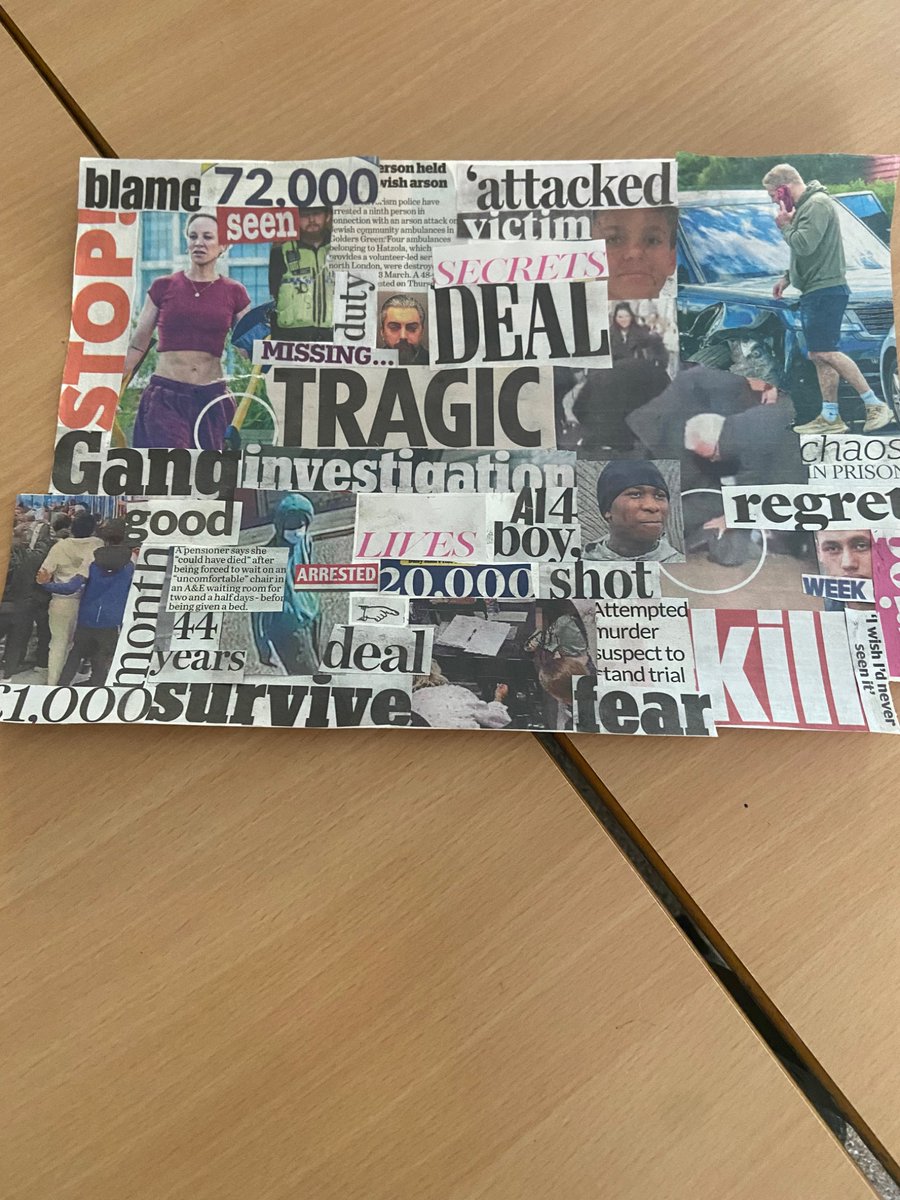 6W_MrsWard's tweet photo. Look at the amazing collages 6W have produced in our Art lessons. We thought of different themes we were passionate about such as women’s rights and preventing crime. #MakeADifference #ArtOLOL @ololprimary_HT https://t.co/uRimsO7MH4
