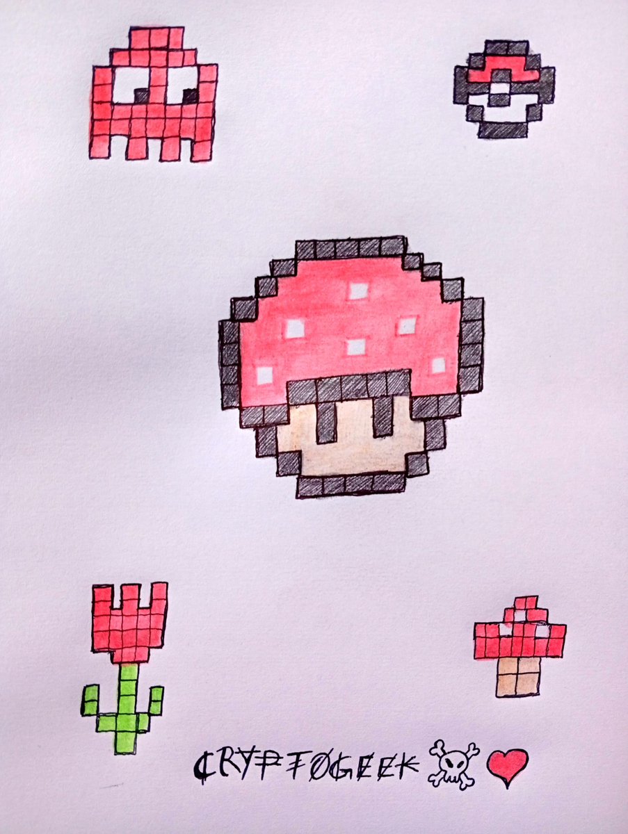 CryptoGeek075's tweet photo. Gm Gm to all PaTtErN ReTRieVAL supporters ⛅️ 

Day 3 of continuing showing my support 📕 

Made my 7th content already 

And it’s Not AI or generated
But just pen, paper, patience, and passion to show tribute to @adamilenich  ✍️🧩

Every pixel was one block at a time by me. 💚🧡 https://t.co/r3qNkHDYE1
