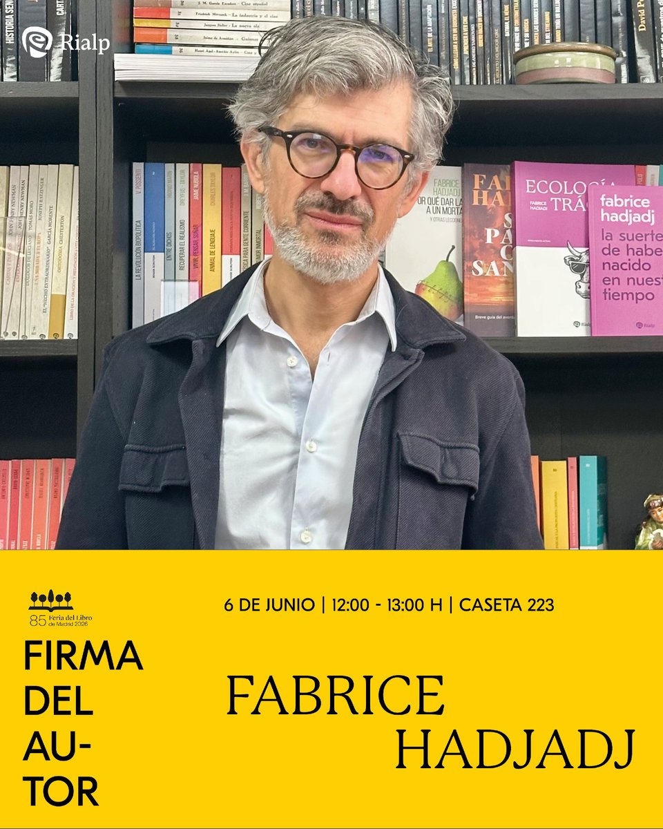 EdicionesRialp's tweet photo. Mañana no te pierdas a @FabriceHadjadj, Carmen María López y @elisafdz_  en la @FLMadrid 🤩🤩🤩 https://t.co/mFtweeaPYp